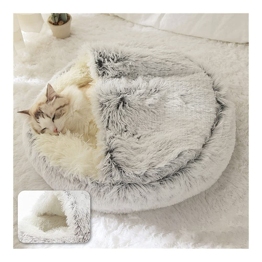 猫の巣アクセサリー 丸い暖かい猫用ベッド ペット用品 寝袋 冬用 猫の巣アクセサリー 丸い暖かい猫用ベッド ペット用品 寝袋 冬用
